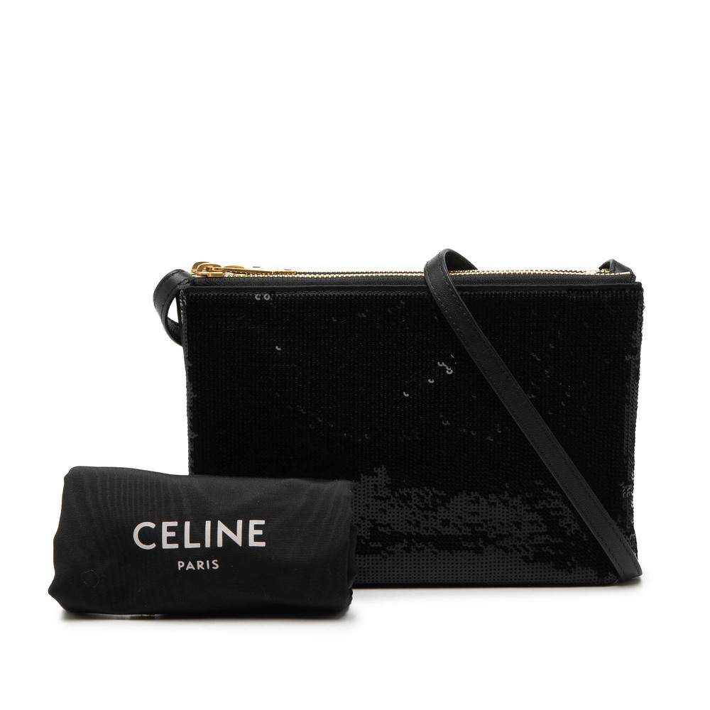 Pre-Loved Celine Small Sequin Trio Crossbody - Picture 8 of 8